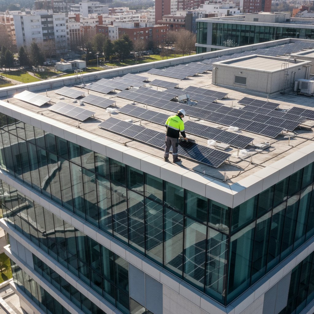Instalaciones solares en hospitales de Almería