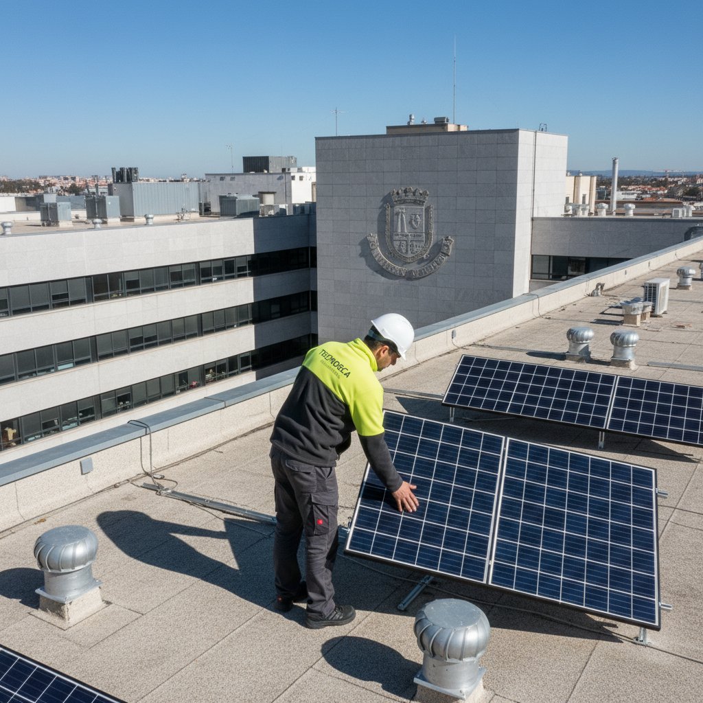 Instalaciones solares en hospitales de Andalucía