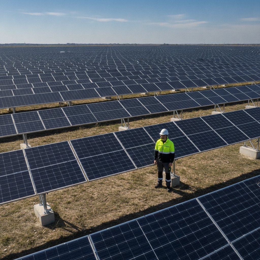 Macroplanta solar de autoconsumo en España