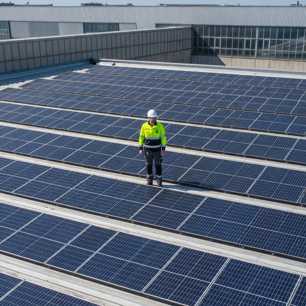 Inauguración de planta solar en Vidrala, Llodio